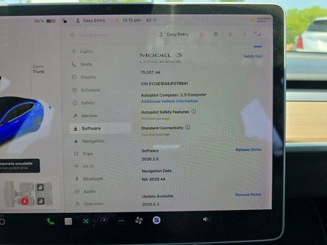 2018 Tesla Model 3 Long Range Battery