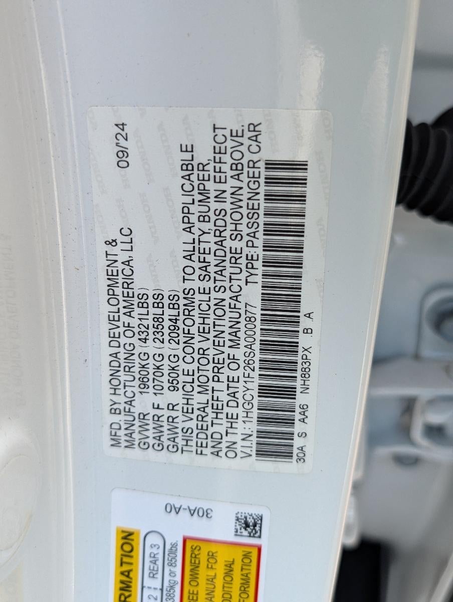 2025 Honda Accord Sedan LX CVT