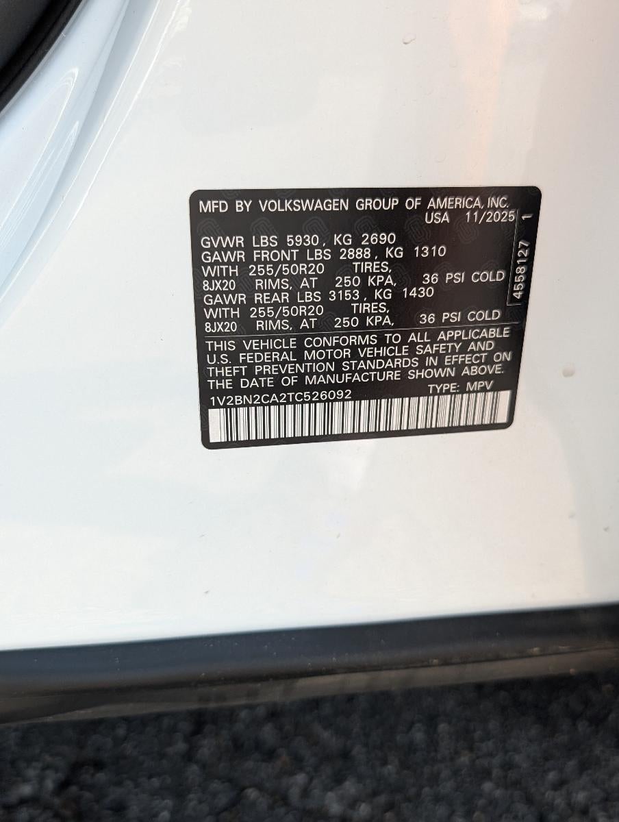 2026 Volkswagen Atlas 2.0T SEL 4MOTION