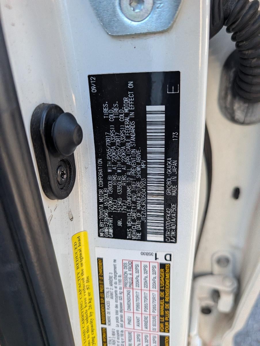 2013 Toyota 4Runner RWD 4dr V6 Limited (Natl)