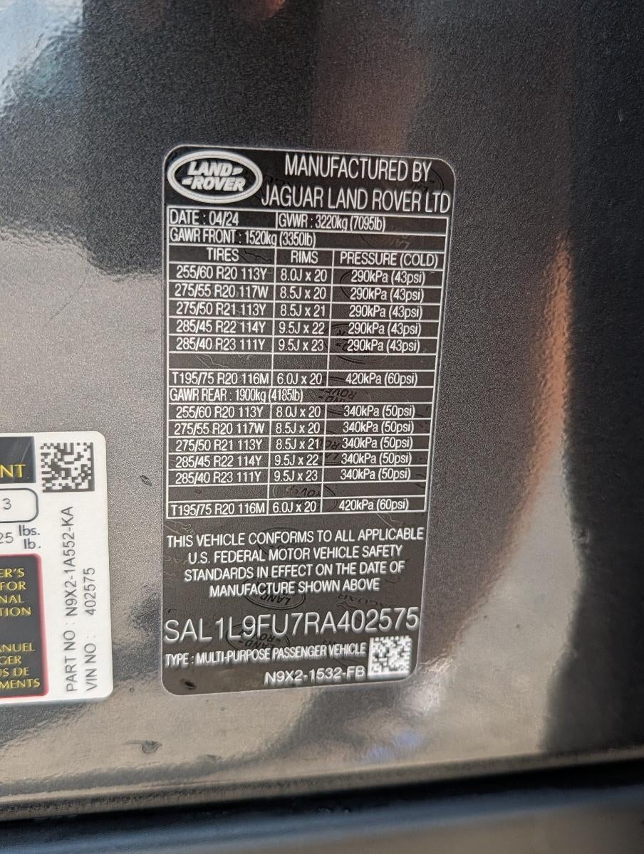 2024 Land Rover Range Rover Sport P400 Dynamic SE