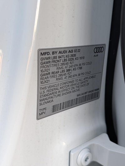 2022 Audi Q8 Premium 55 TFSI quattro
