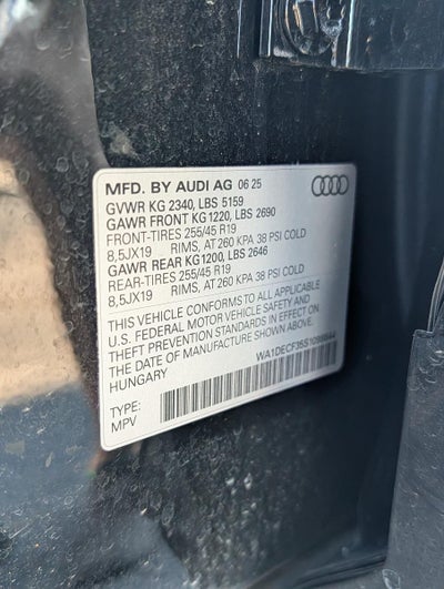 2025 Audi Q3 S line Premium 45 TFSI quattro