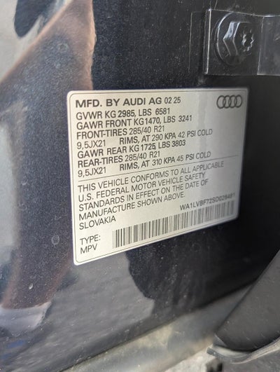 2025 Audi Q7 Premium Plus 55 TFSI quattro