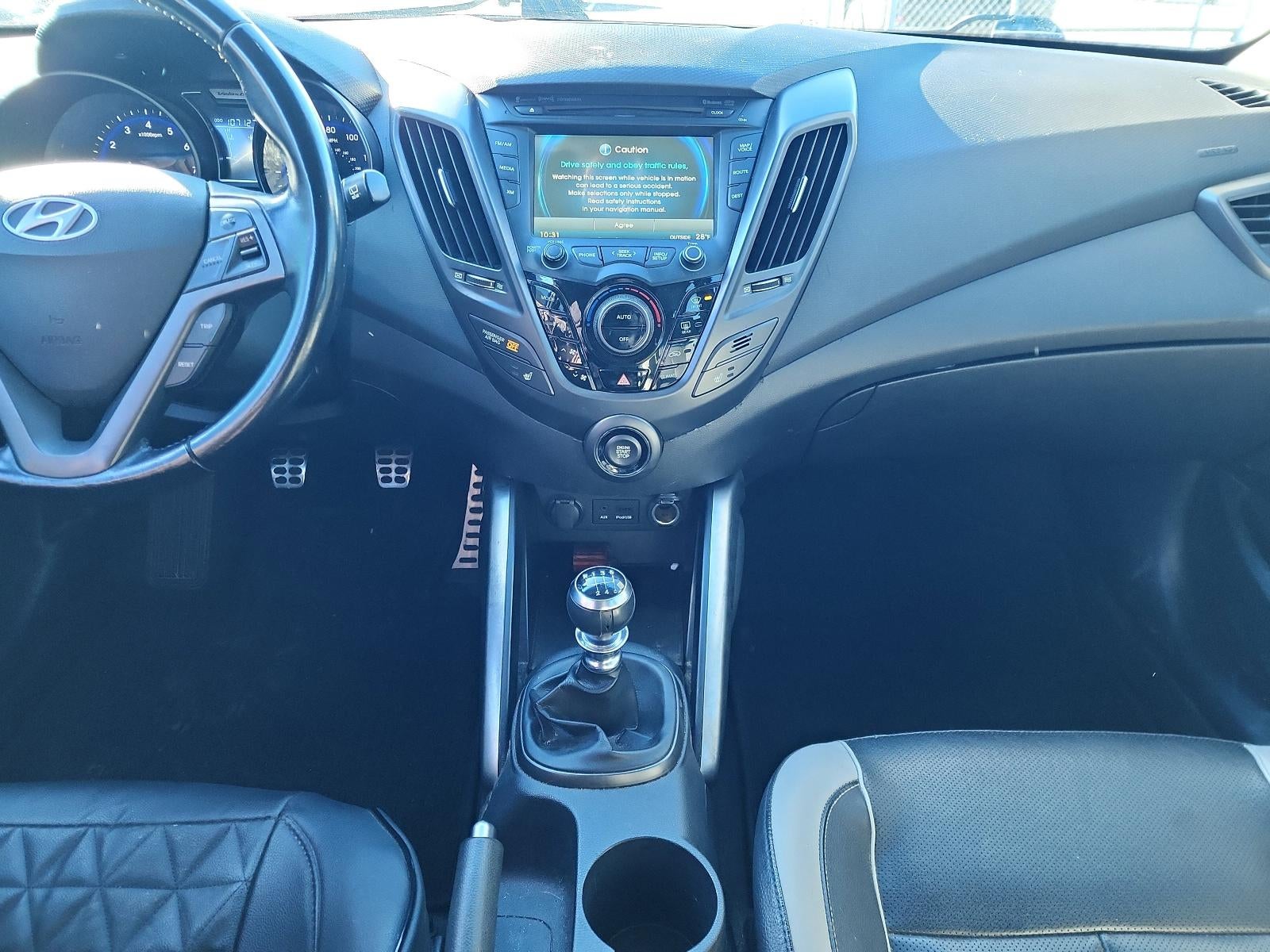 2014 Hyundai VELOSTER 3dr Cpe Man Turbo w/Black Int