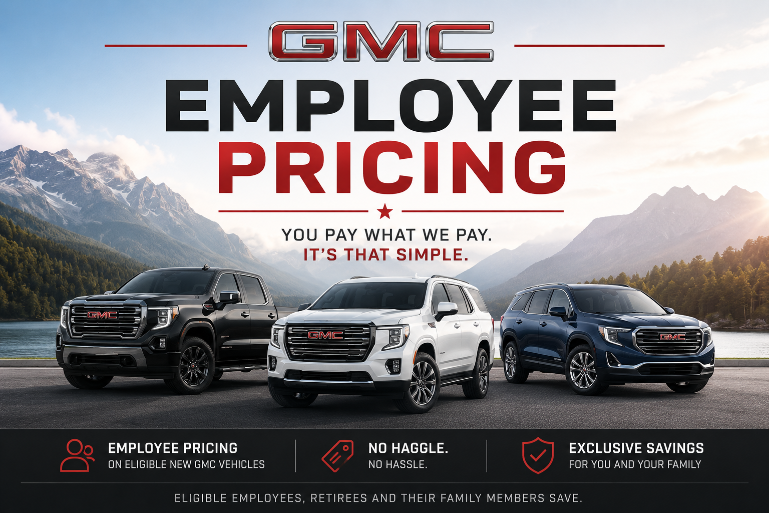 GMC employee pricing
