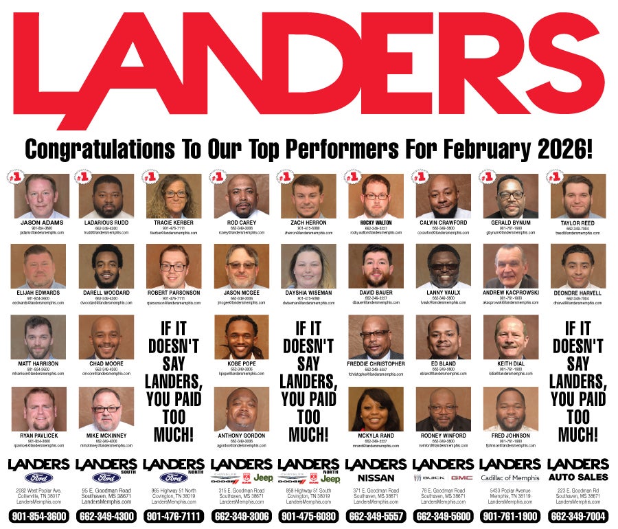 Landers Top Performers
